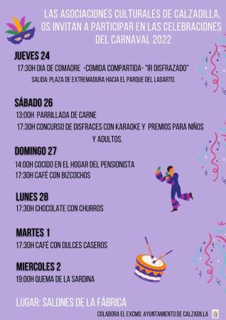 Imagen Actividades Carnaval 2022.