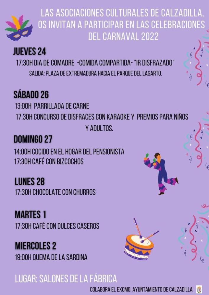 Imagen Actividades Carnaval 2022.