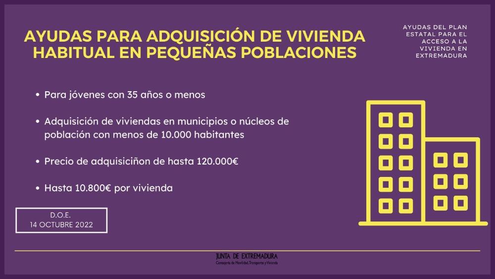 Imagen AYUDAS PARA ADQUISICIÓN DE VIVIENDA HABITUAL EN PEQUEÑAS POBLACIONES