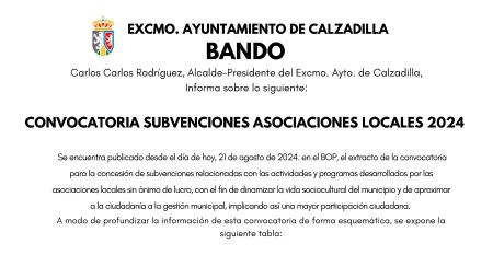 Imagen Convocatoria subvenciones asociaciones.