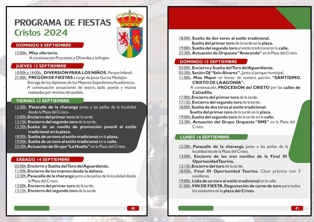 Imagen Programa de Fiestas Cristos 2024