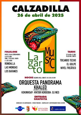 Imagen CARTEL GENERAL LAGARTO MUSIC 2025.