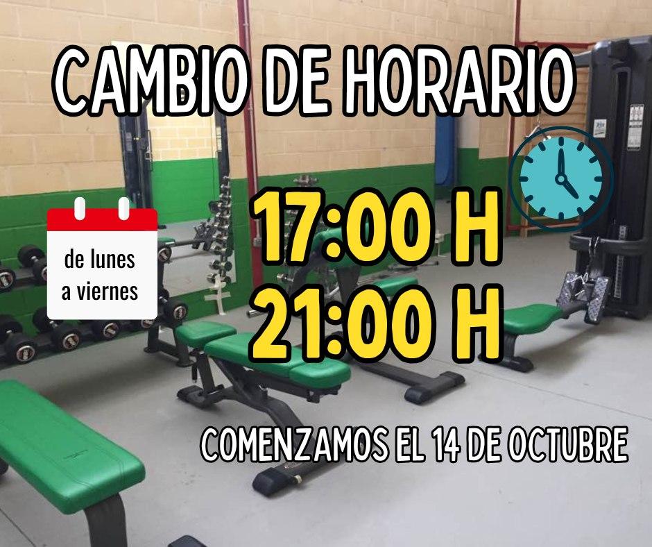 Imagen Nuevo horario del Gimnasio Municipal
