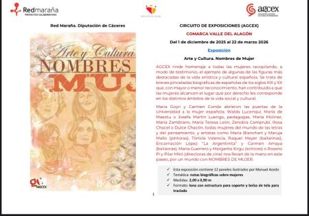 Imagen Exposición Arte y Cultura: Nombres de Mujer.