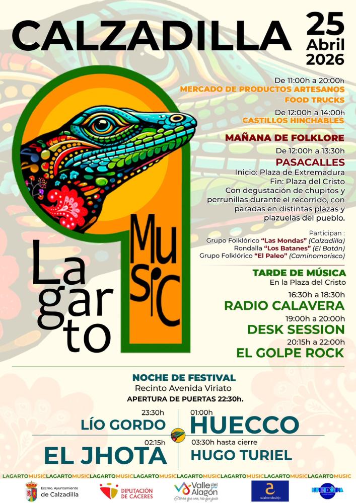 Imagen LAGARTO MUSIC 2026 – CARTEL COMPLETO