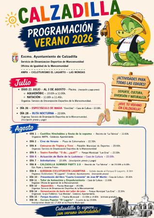 Imagen CALZADILLA PROGRAMACIÓN VERANO 2026