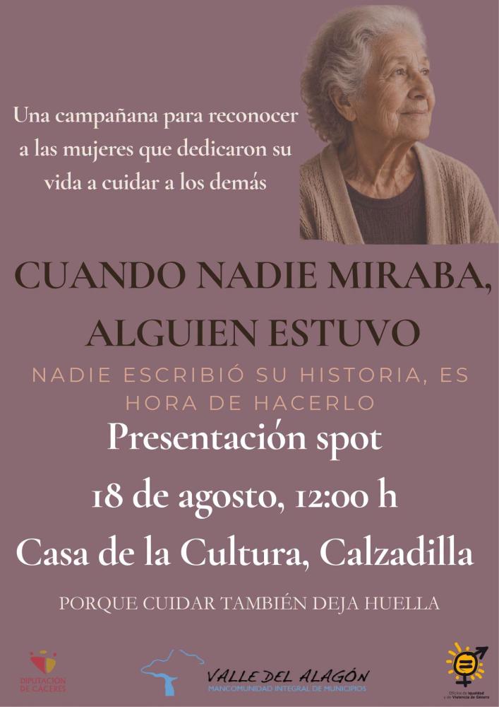 Imagen Presentación de la campaña «Cuando nadie miraba, alguien estuvo»